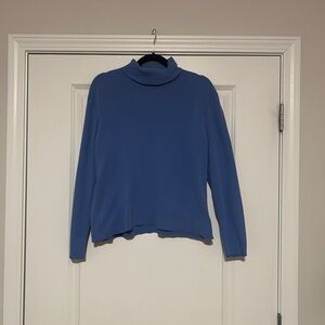 Evan Picone Classic Blue Turtleneck Sweater